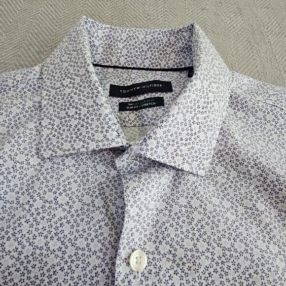 Tommy Hilfiger THFlex Supima Cotton Slim Fit Stretch Multi-Color Paisley XL - Picture 6 of 16